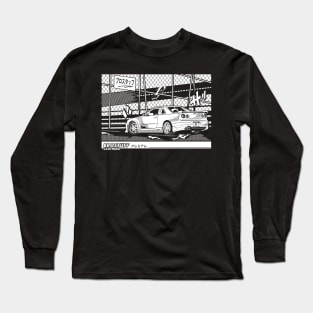 Skyline gtr r34 vector car Long Sleeve T-Shirt